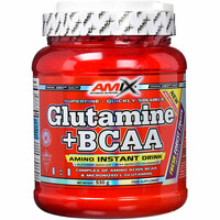 Amix Nutrition Aminoacidos GLUTAMINE+BCAA 530 GR Frutas del bosque vista frontal