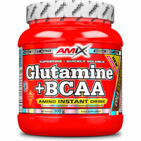 Amix Nutrition Aminoacidos GLUTAMINE+BCAA 300 GR Cola vista frontal