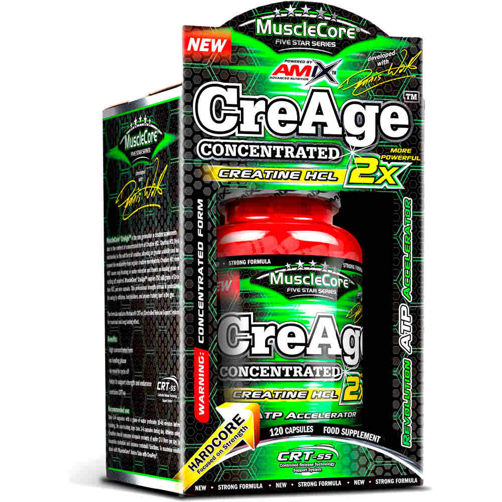 Amix Musclecore Creatinas CREAGE CONCENTRATED 120 CAPS vista frontal