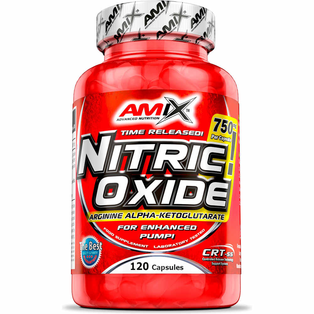 Amix Nutrition complementos nutricionales NITRIC OXIDE 120 CAPS vista frontal