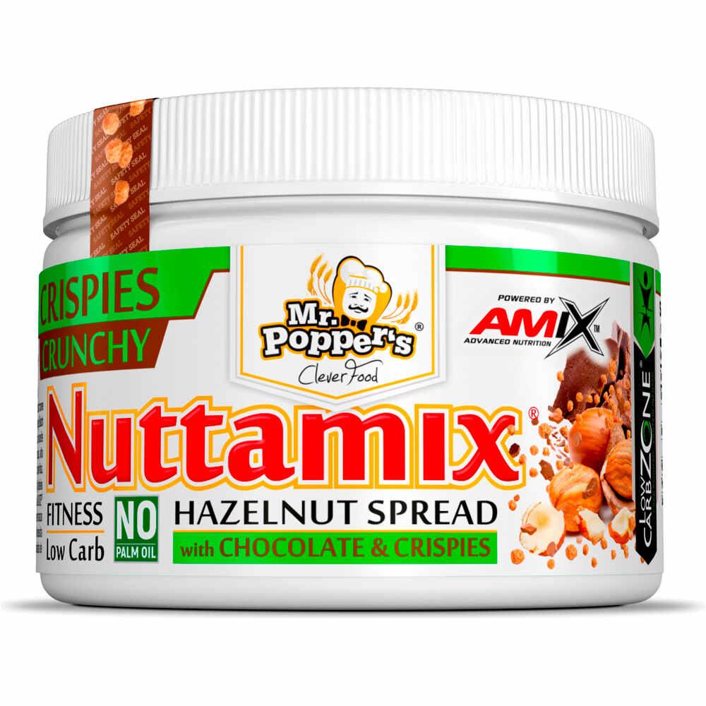 Mr. Poppers Cremas-Salsas NUTTAMIX 250 GR Crunchy Crispies vista frontal