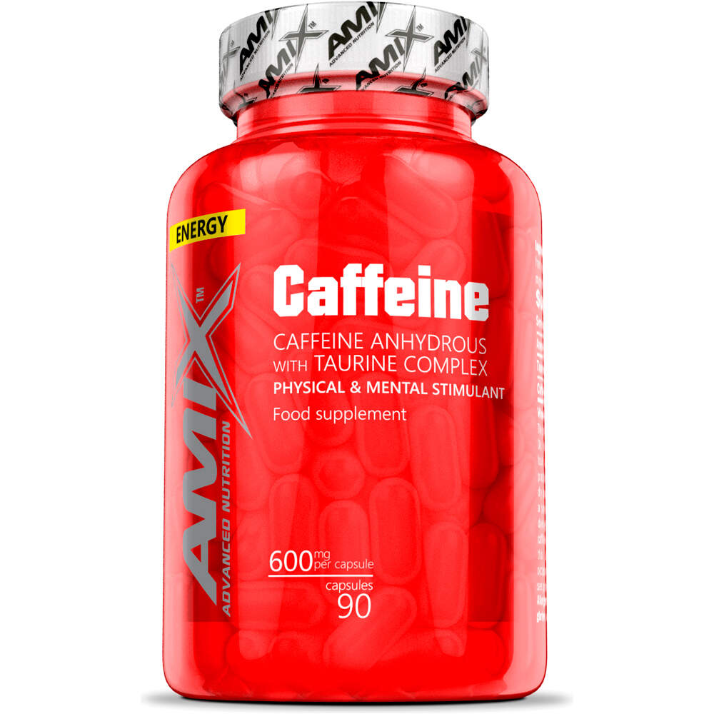 Amix Nutrition complementos nutricionales CAFFEINE 200 MG WITH TAURINE 90 CAPS vista frontal