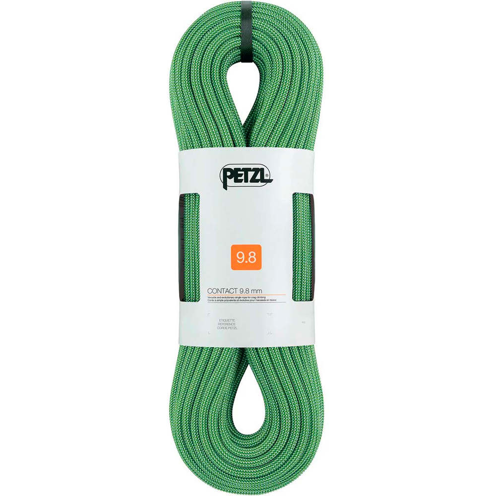 Petzl cuerda escalada CONTACT ROPE 9.8MM  80 M vista frontal