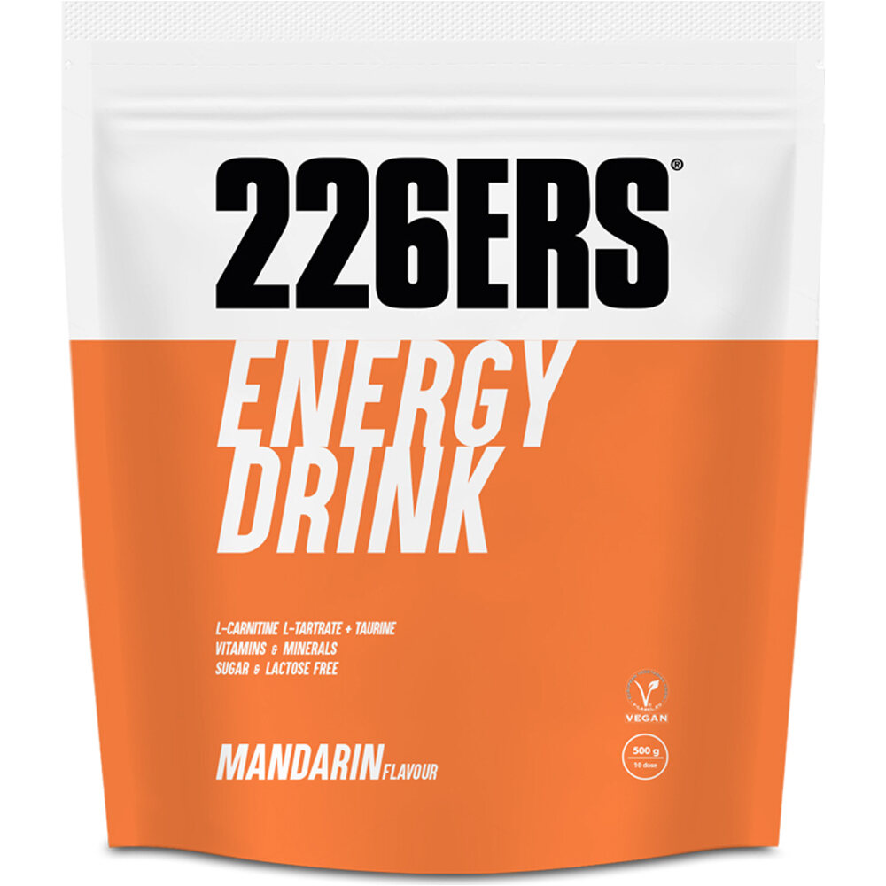 226ers Bebidas Energeticas ENERGY DRINK 0,5KG MANDARIN vista frontal