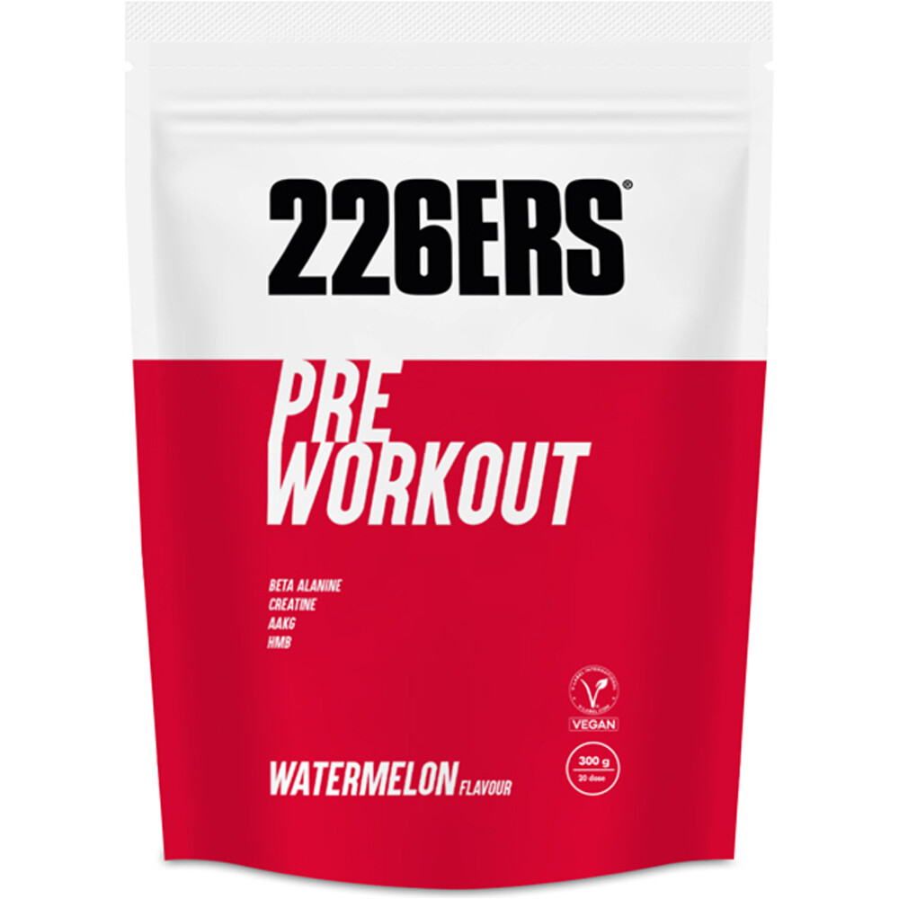 226ers Bebidas Energeticas PRE WORKOUT 300G WATERMELON vista frontal