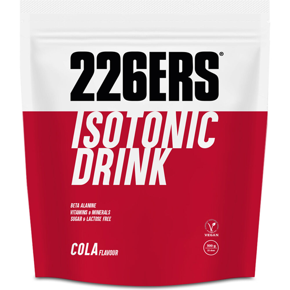 226ers hidratación ISOTONIC DRINK 0,5KG COLA vista frontal