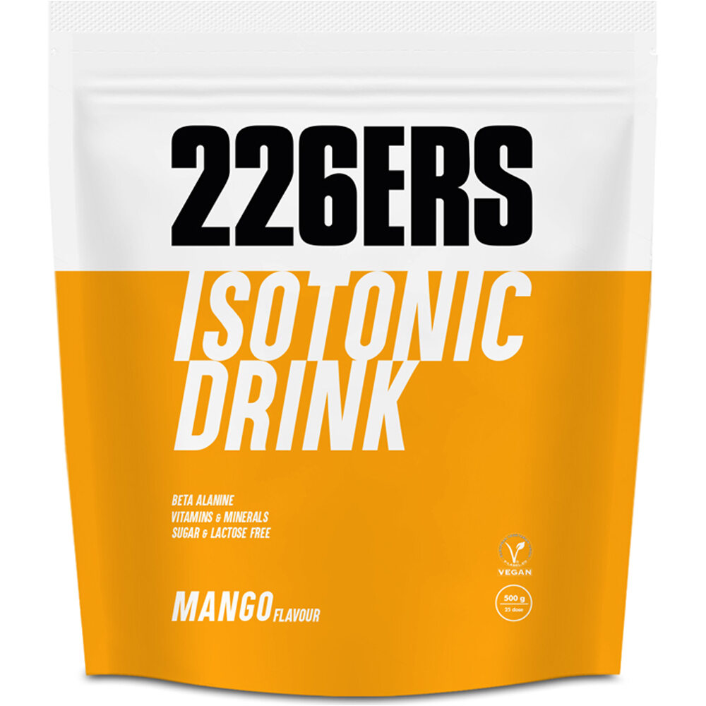 226ers hidratación ISOTONIC DRINK 0,5KG MANGO vista frontal