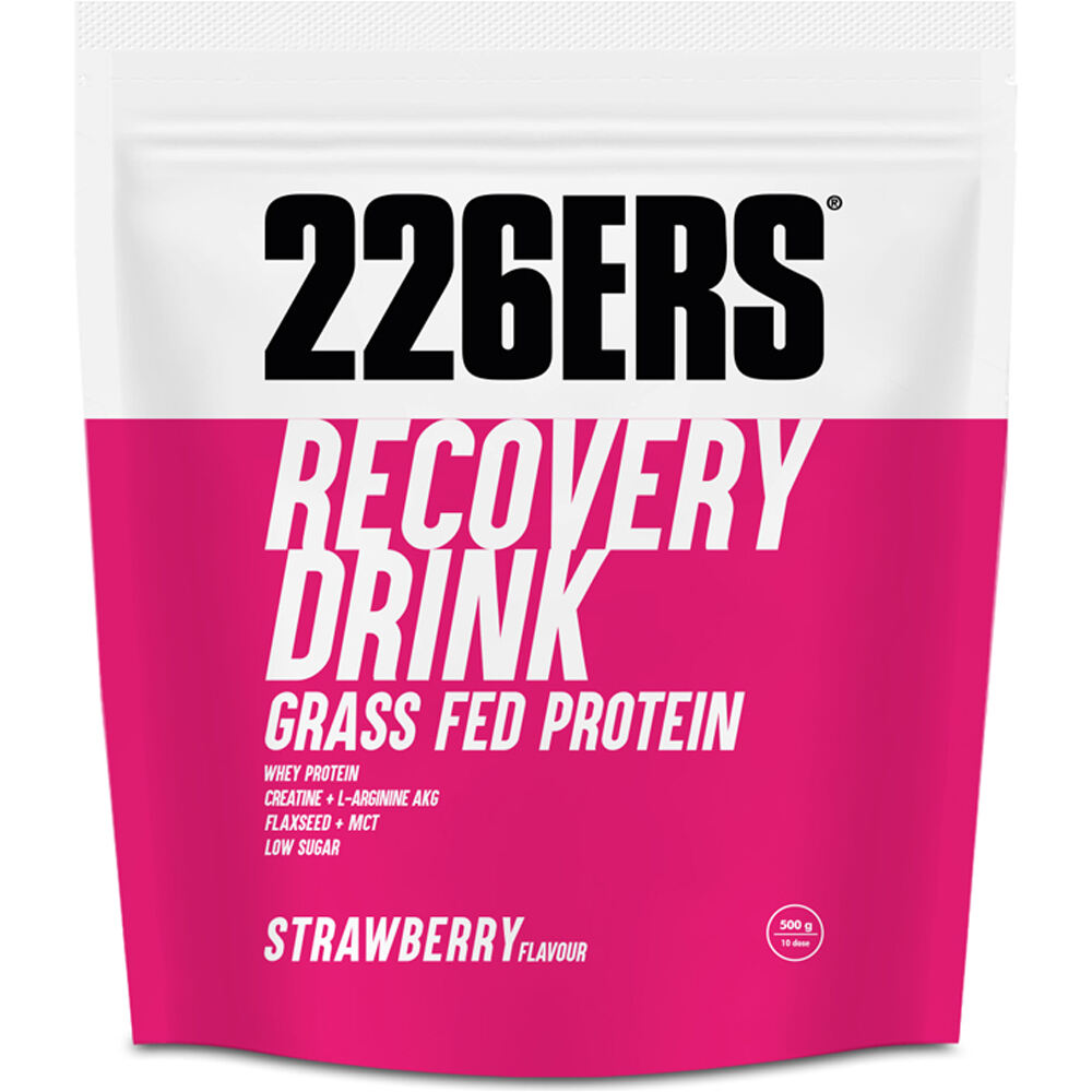 226ers Recuperacion RECOVERY DRINK 0,5KG STRAWBERRY vista frontal