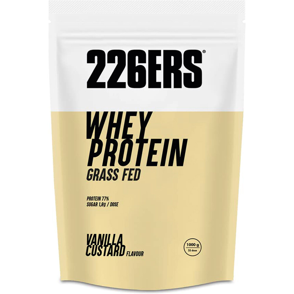 226ers proteínas WHEY PROTEIN 1KG VANILLA vista frontal