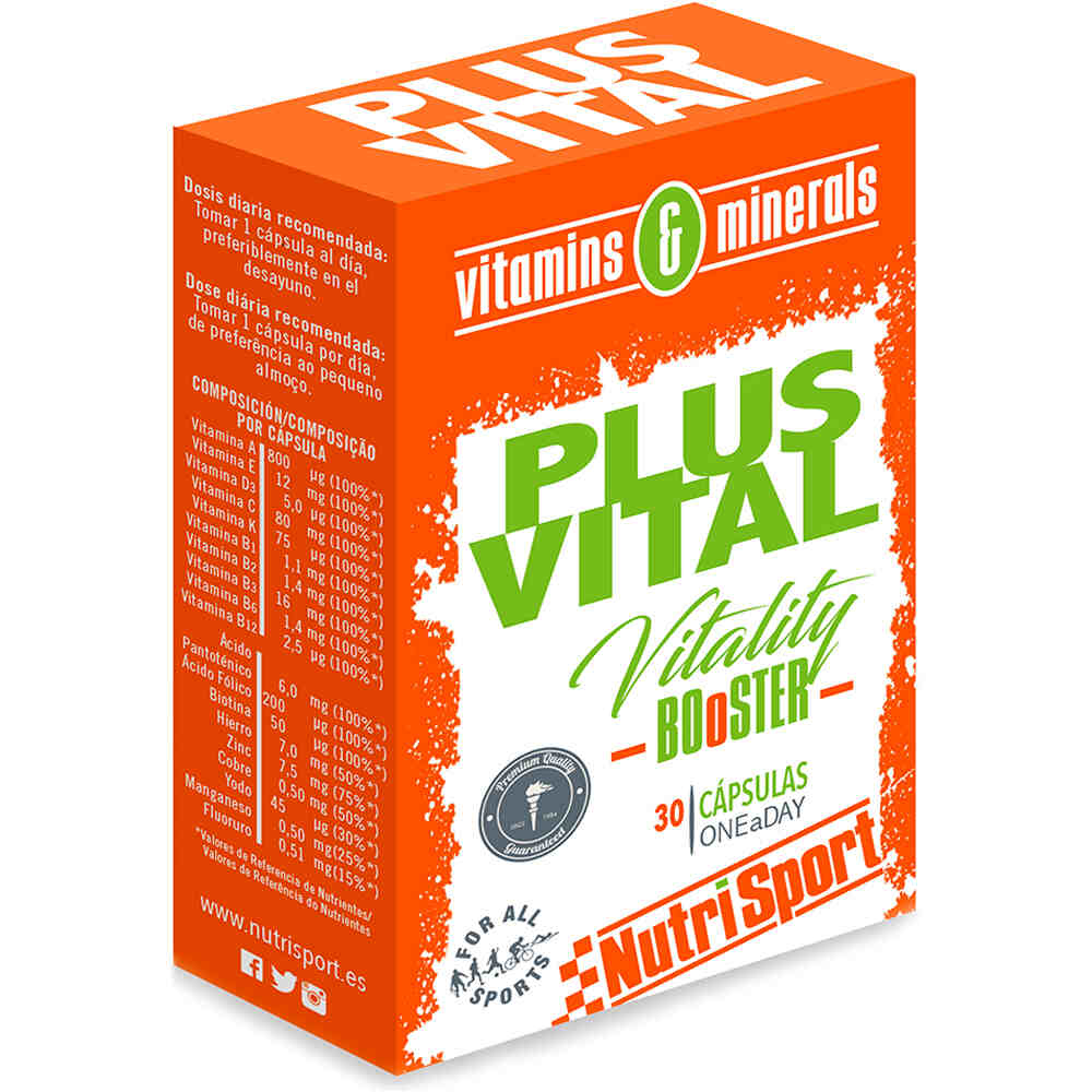 Nutrisport Vitaminas Y Minerales PLUS VITAL CAP vista frontal