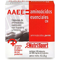 Nutrisport Aminoacidos AMINO. ESEN  500mg 100cap vista frontal