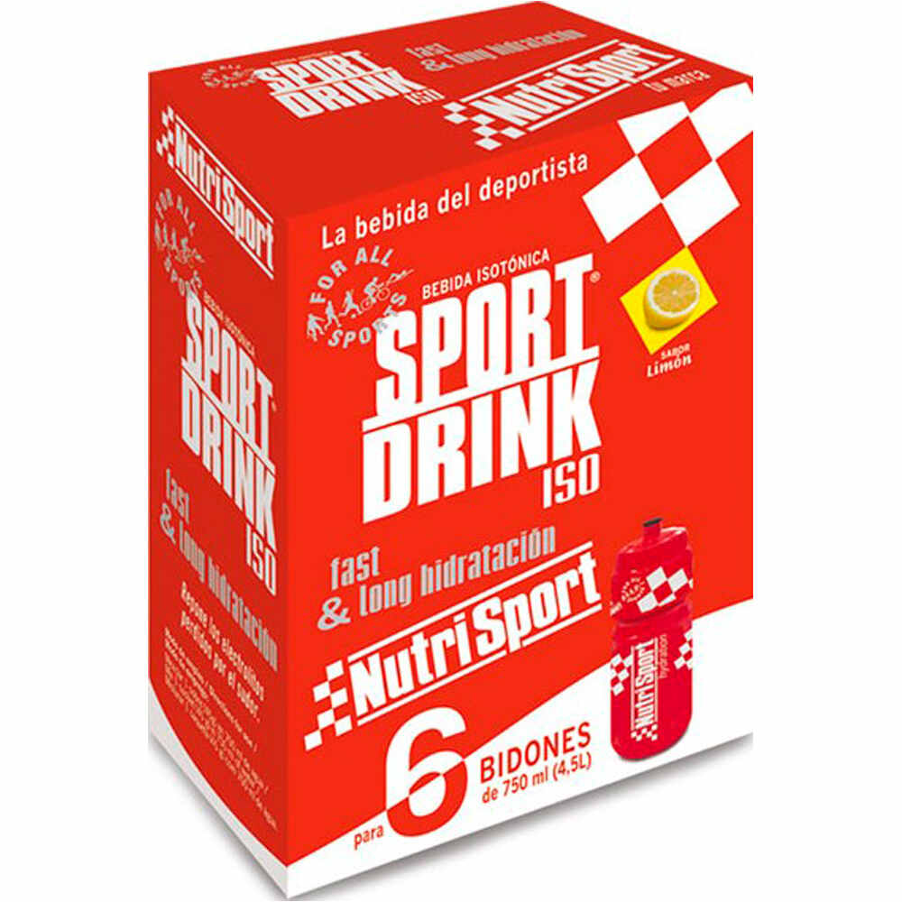 Nutrisport hidratación SPORTDRINK  6sobres POLVO vista frontal