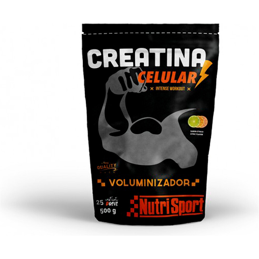 Nutrisport Creatinas CREATINA CELULAR FRESA 500g vista frontal