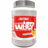 Nutrisport Proteinas Aislado Suero/Whey ISO WHEY CERO NARANJA 1kg vista frontal