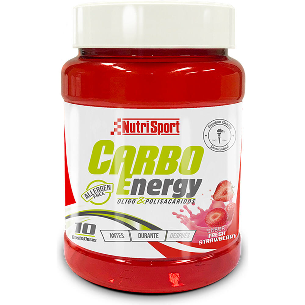 Nutrisport Bebidas Energeticas CARBO ENERGY  550g FRESA vista frontal