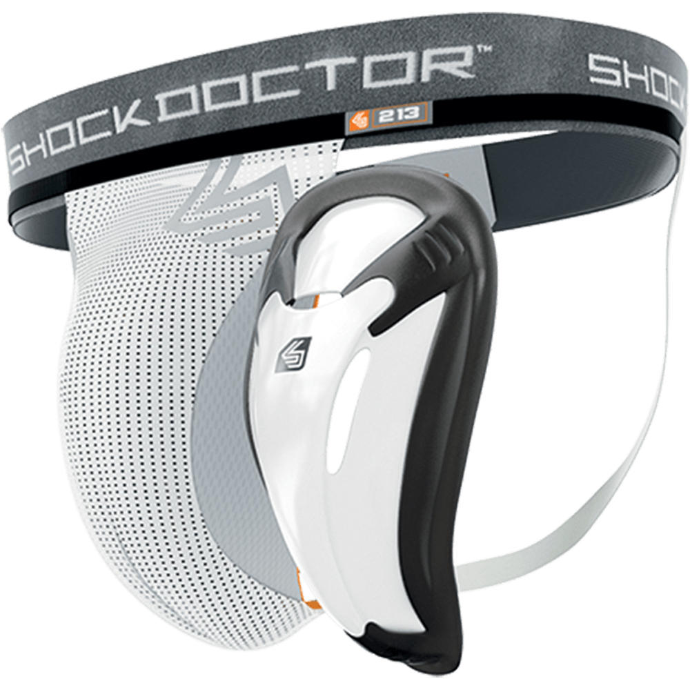 Shock Doctor Protector Bucal Core Supporter With BioFlex Cup vista frontal