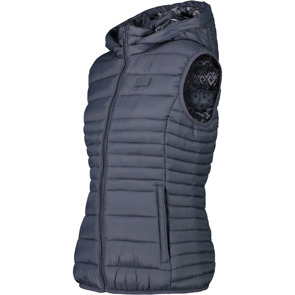 Cmp chalecos mujer WOMAN VEST SNAPS HOOD vista detalle