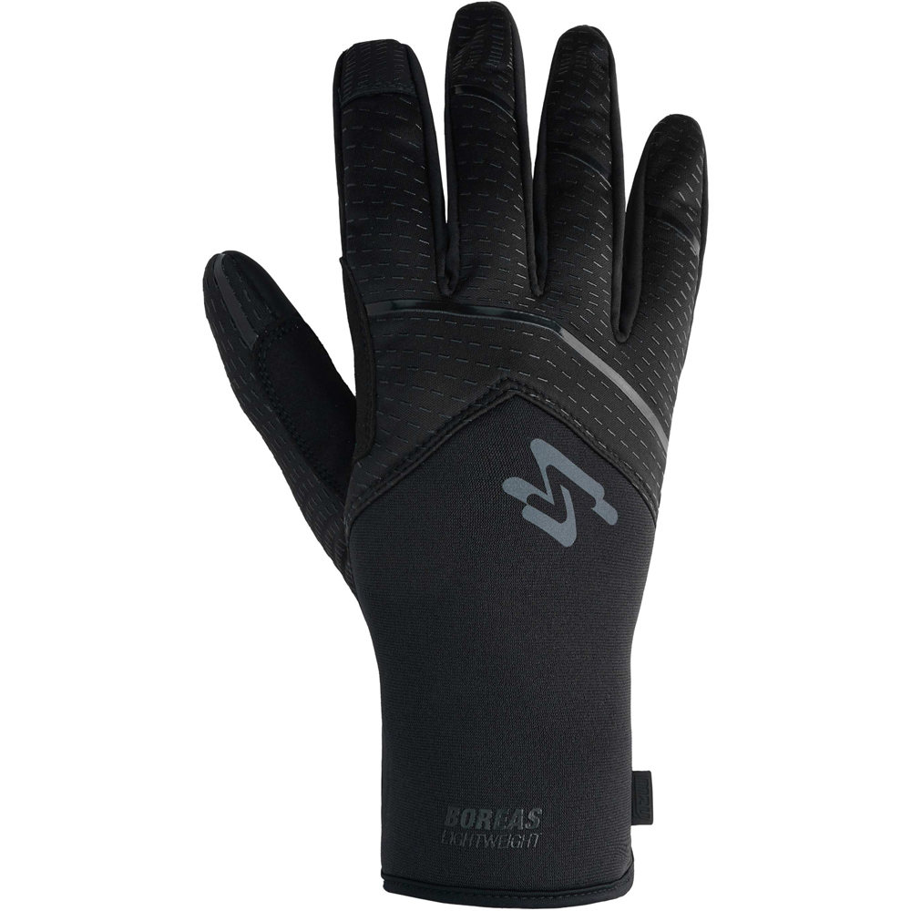 Spiuk guantes largos ciclismo GUANTE LARGO BOREAS UNISEX NEGRO vista frontal