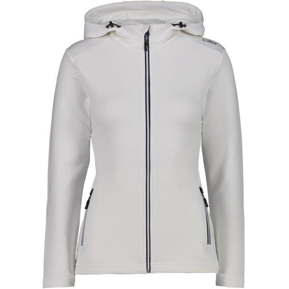 Woman jacket fix hood Sudaderas Montaña Mujer Blanco (36)