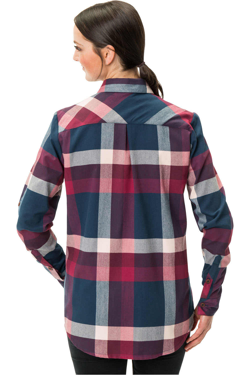 Vaude camisa montaña manga larga mujer Womens Farsund LS Shirt II vista frontal