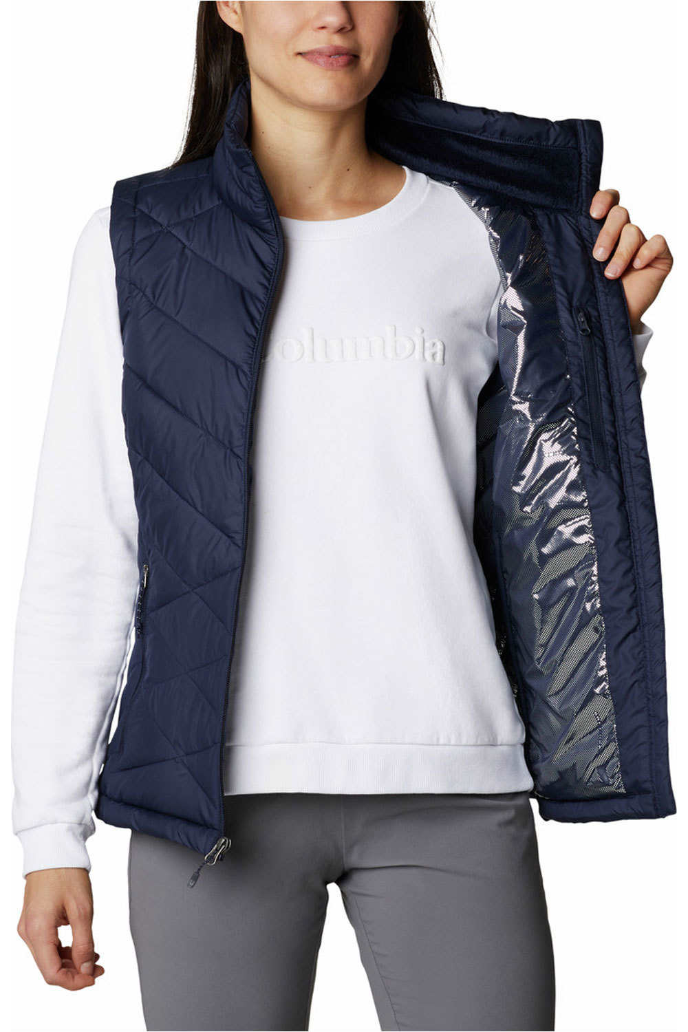 Columbia chaleco outdoor mujer Heavenly Vest vista frontal