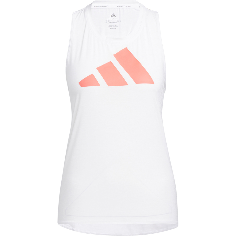 adidas camiseta tirantes fitness mujer WTR 3BARLOGO TK vista frontal