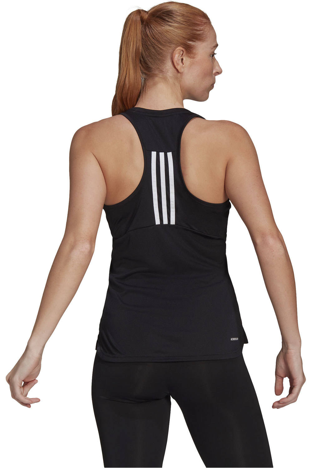 adidas camiseta tirantes fitness mujer Primeblue Designed 2 Move Sport 3 bandas (de tirantes) vista trasera