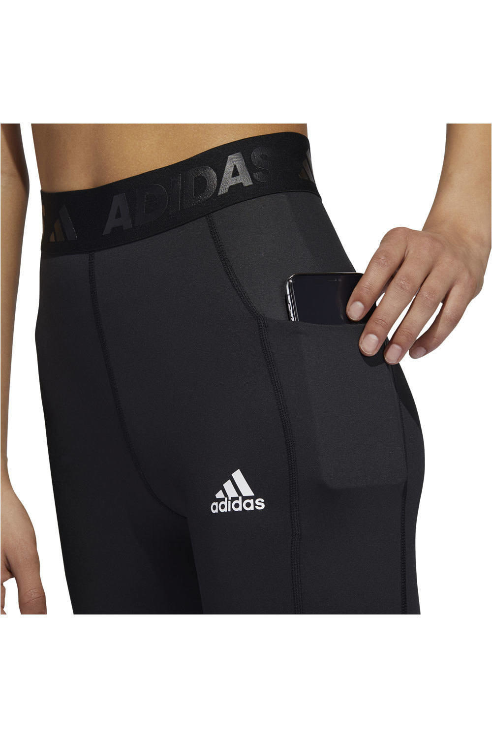 adidas malla larga running mujer TF 3S TIGHT vista detalle