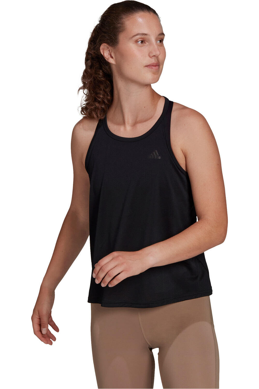 adidas camiseta técnica tirantes mujer Parley Run Fast Running (sin mangas) vista frontal