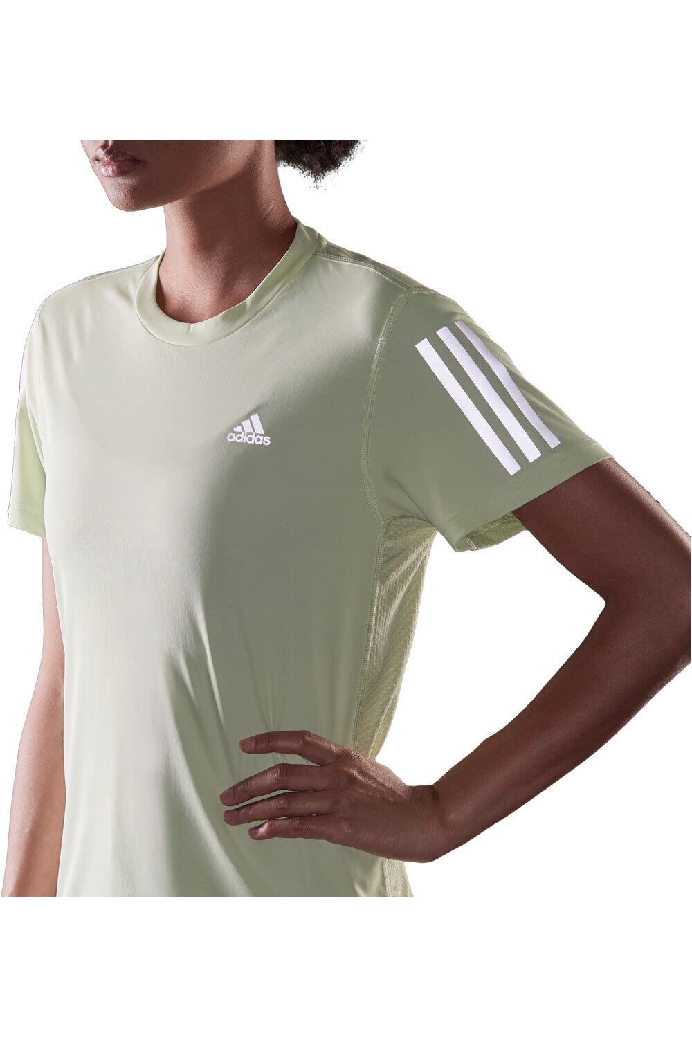 adidas camiseta entrenamiento manga corta mujer OWN THE RUN TEE vista detalle