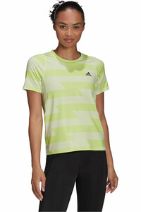 adidas camiseta entrenamiento manga corta mujer RN FAST AOP TEE vista frontal