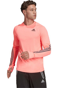 adidas camiseta técnica manga larga hombre RUN ICON LS vista frontal