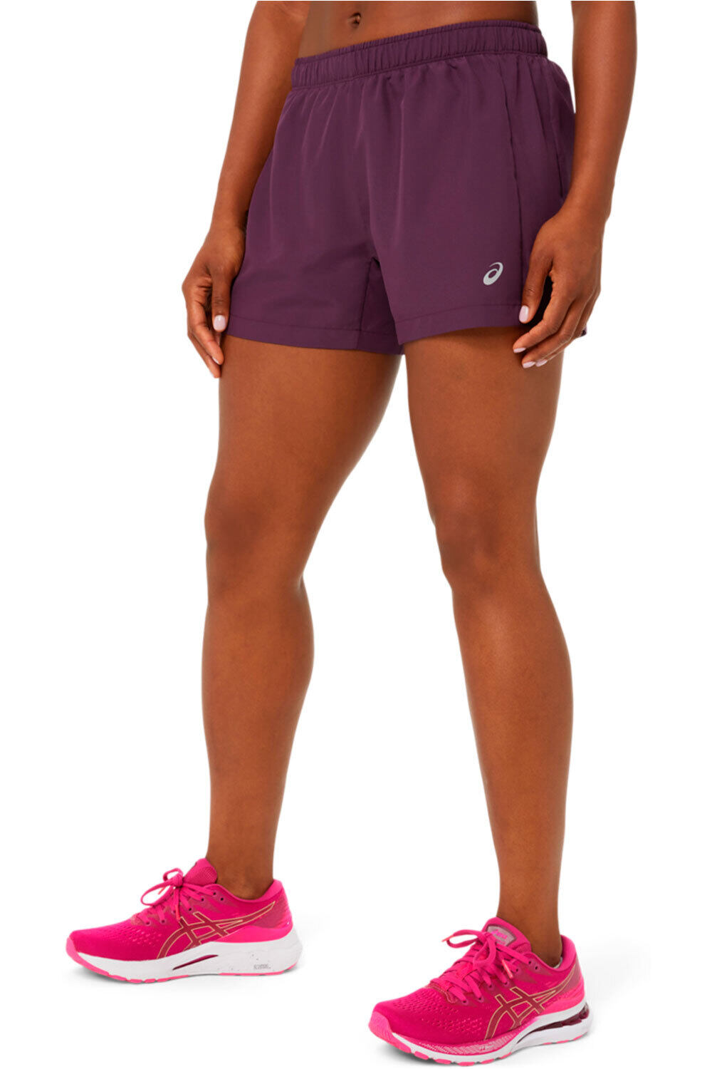 Asics pantalón running mujer ICON 4IN SHORT vista frontal