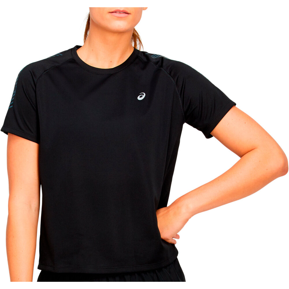 Asics camiseta entrenamiento manga corta mujer ICON SS TOP vista detalle