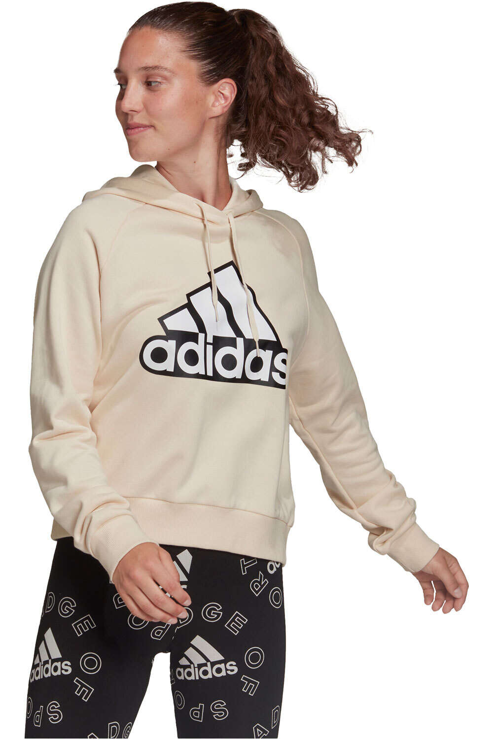 adidas essentials outlined logo sudadera mujer