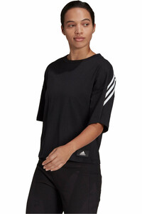 adidas camiseta manga corta mujer Sportswear Future Icons 3 bandas vista frontal