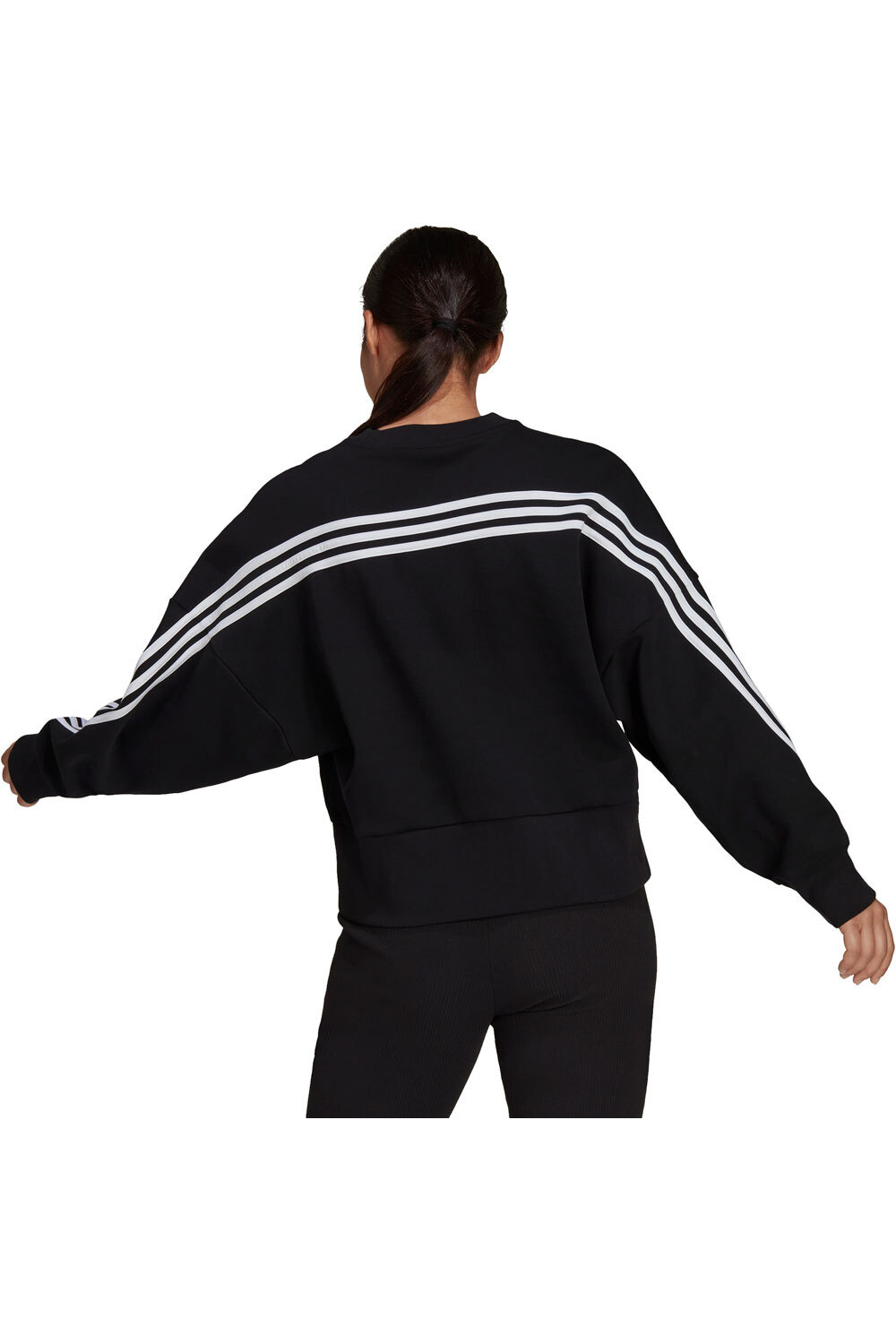 adidas sudadera mujer Sportswear Future Icons 3 bandas vista trasera