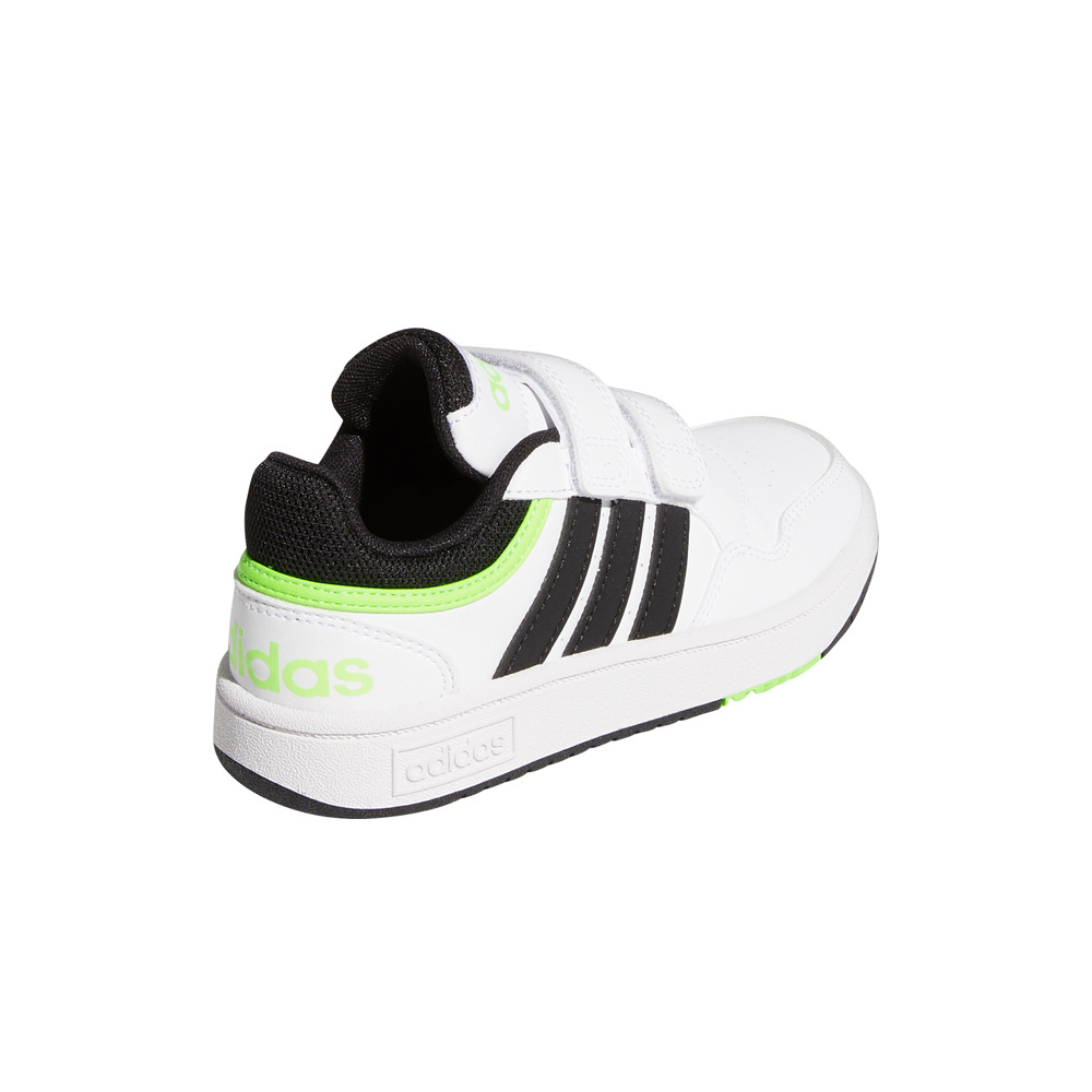 adidas zapatilla multideporte niño Hoops 3.0 Mid vista trasera