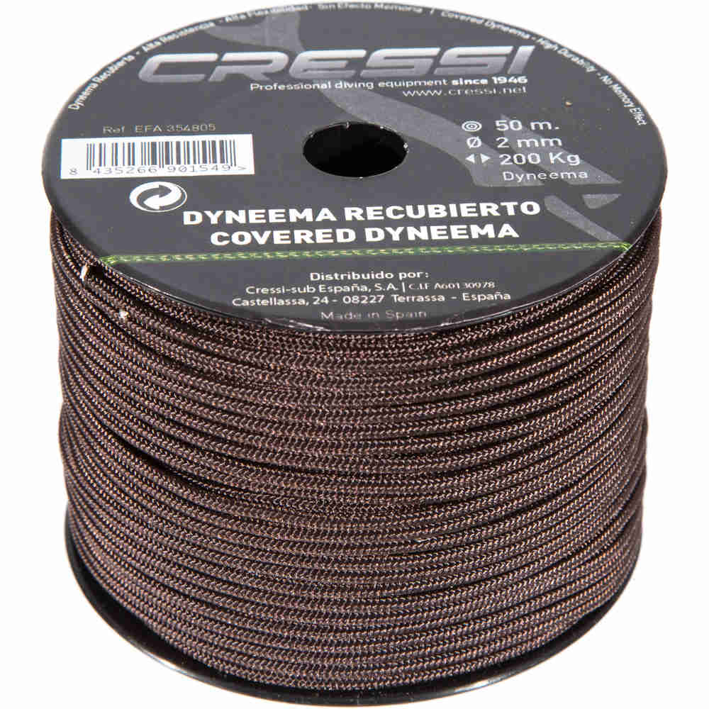 Cressi Sub cabo dyneema c/funda2mm bobina 50m
