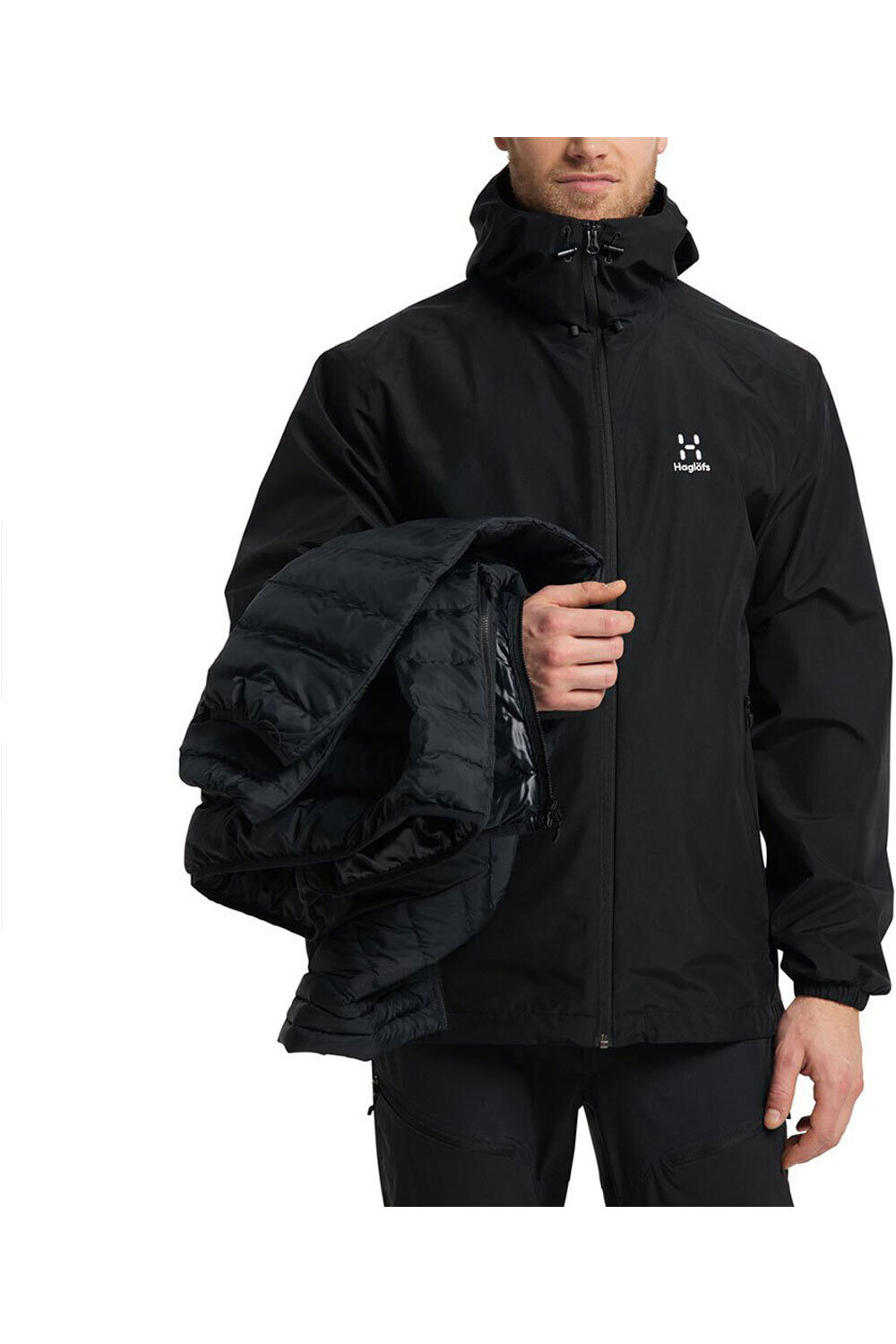 Haglofs chaqueta impermeable insulada hombre Eldstad 3-in-1 Mimic GTX Jacket Men 04
