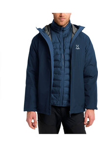 Haglofs chaqueta impermeable insulada hombre Eldstad 3-in-1 Mimic GTX Jacket Men vista detalle