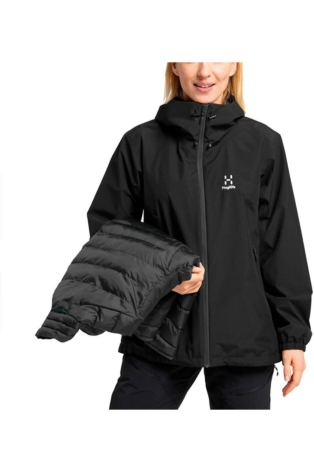 Haglofs chaqueta impermeable insulada mujer Eldstad 3-in-1 Mimic GTX Jacket Women 03