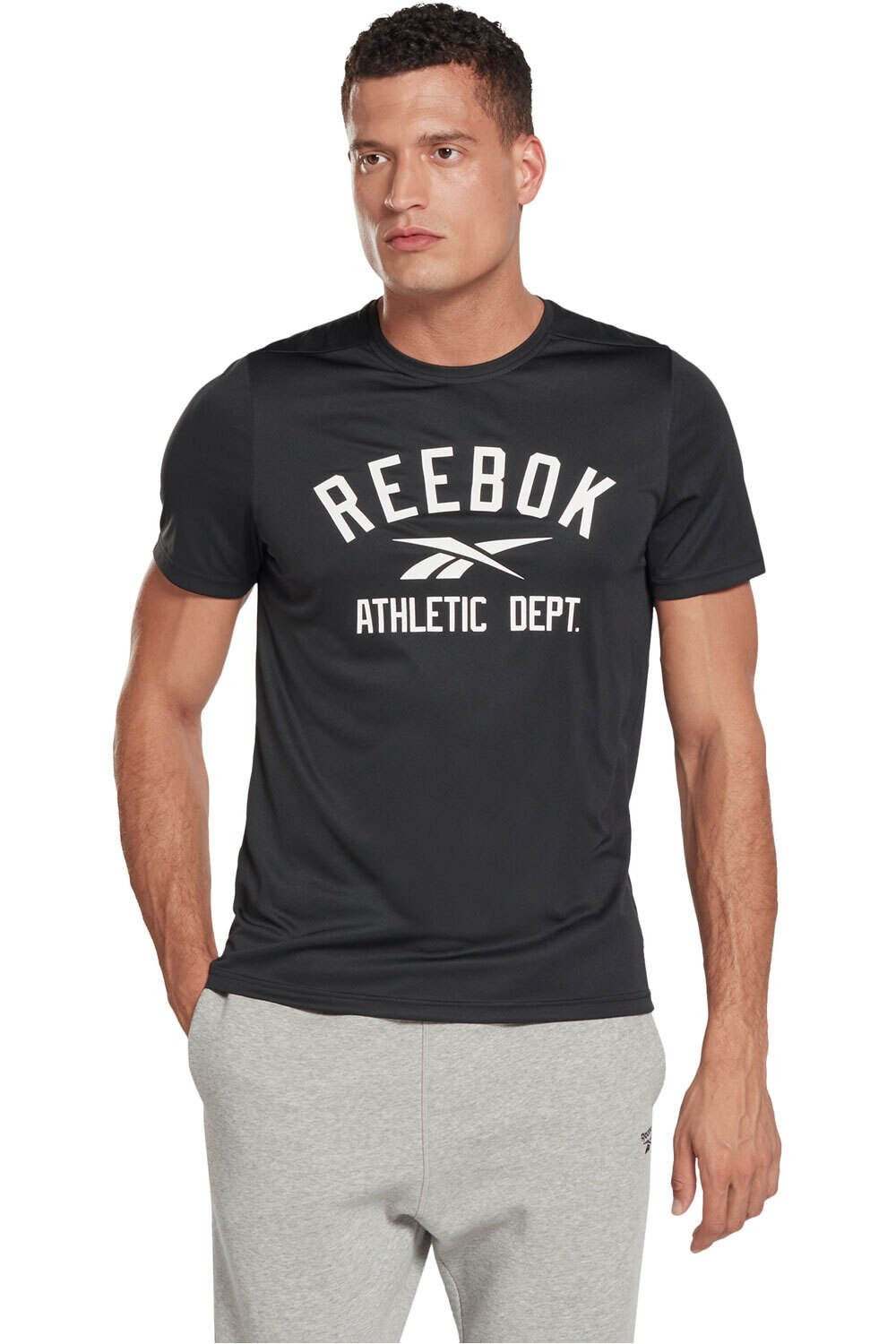 Reebok camiseta fitness hombre WOR POLY GRAPHIC SS TEE vista frontal