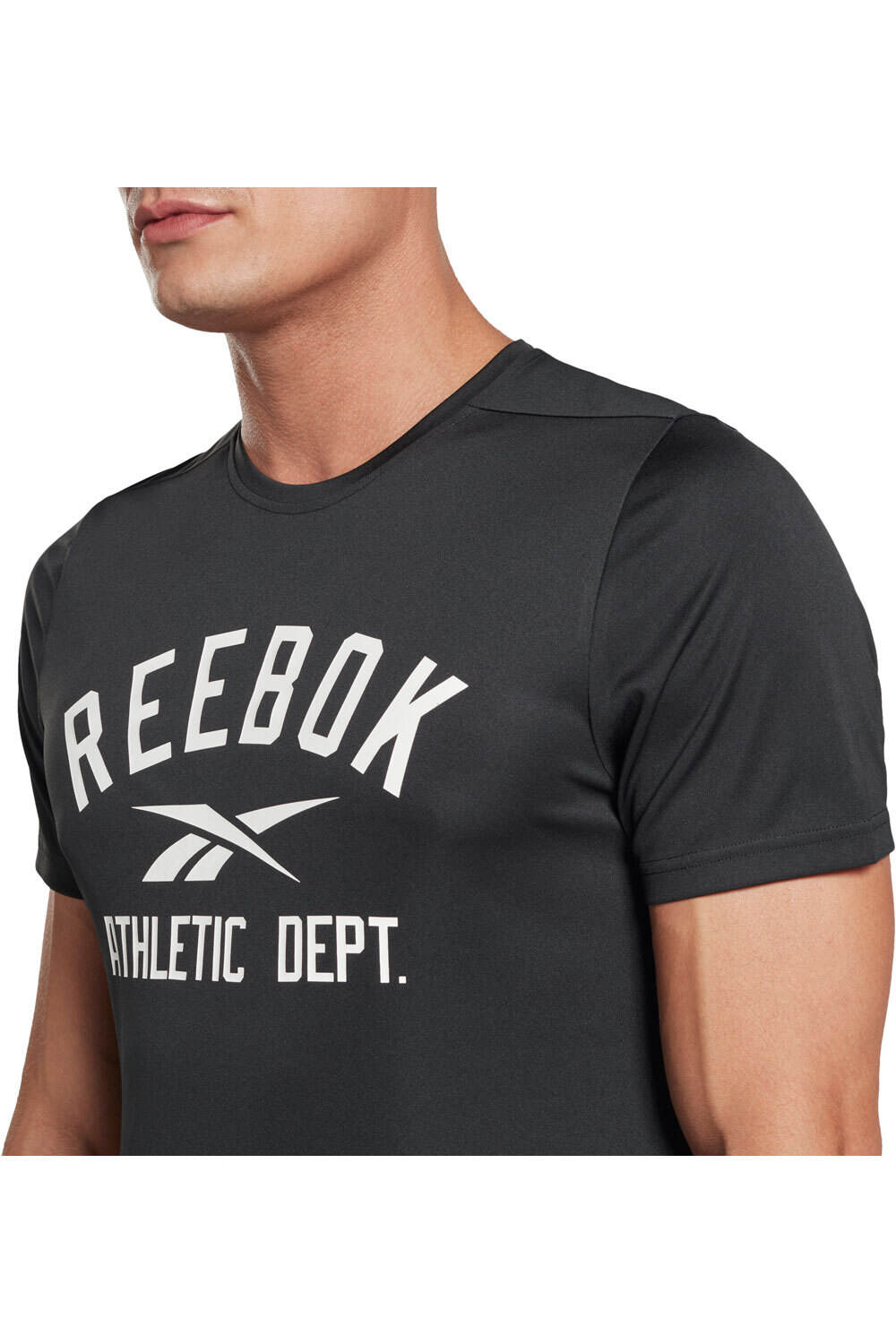 Reebok camiseta fitness hombre WOR POLY GRAPHIC SS TEE vista detalle