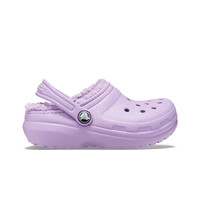 Crocs zueco niño Classic Lined Clog K lateral exterior