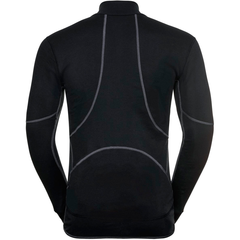 Odlo camiseta térmica manga larga hombre BL TOP Turtle neck l/s half zip ACTIVE X vista trasera