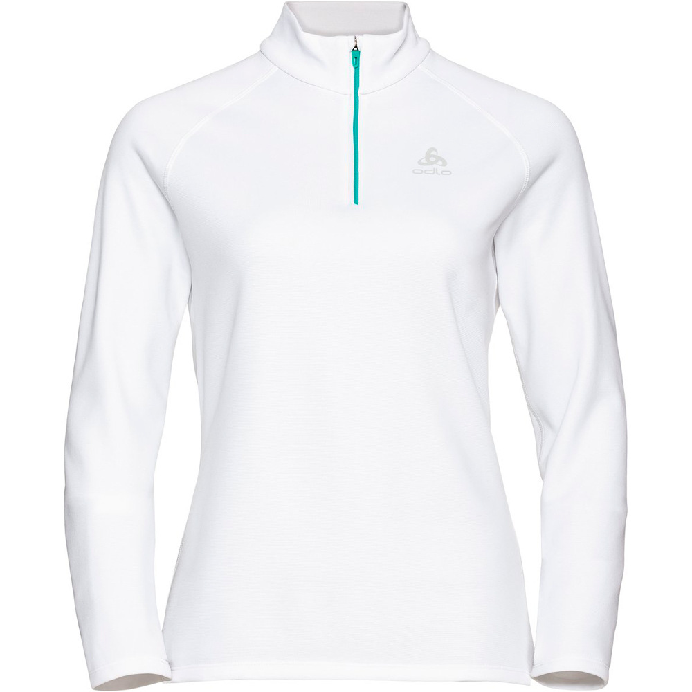 Odlo forro polar mujer Midlayer 1/2 zip BESSO vista frontal