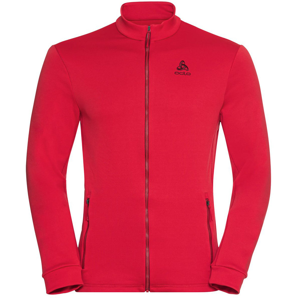 Odlo forro polar hombre Mid layer full zip BERRA vista frontal