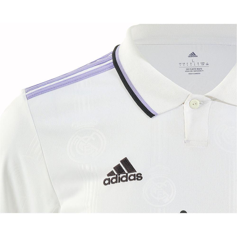 adidas camiseta de fútbol oficiales Real Madrid vista detalle
