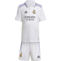 adidas equipación fútbol niño Real Madrid vista frontal